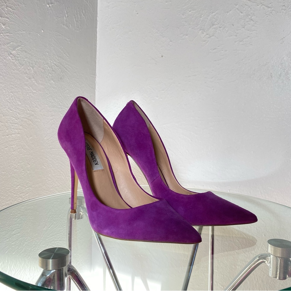 Steve Madden Purple Suede Women's Pumps